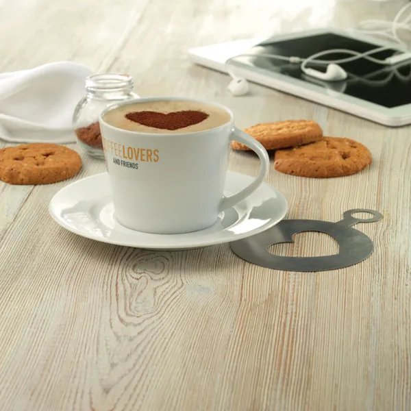 Porseleinen Conische Cappuccino Kop met Schotel