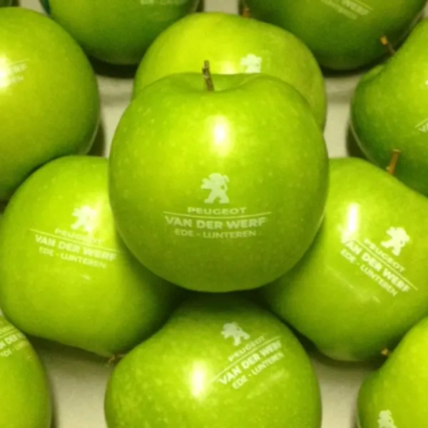 Groene Appel met Eetbare Witte of Zwarte Bedrukking