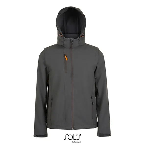 Sol's Softshell Jas met Afneembare Mouwen en Capuchon