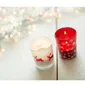 Glazen Kaarsenhouder met Kerstdecoratie en Waxinelichtje - Sfeervol Cadeau